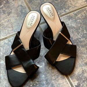 Alfani Step N Flex Ladies black open toe heels